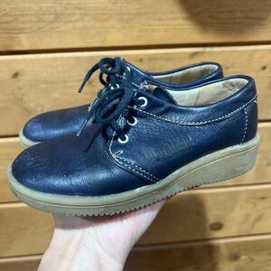 Salamander West Germany Leather Lace-Up Shoes Navy EU 28 (US 11) Vintage